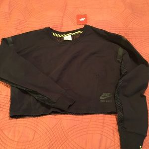 Nike crop top with mesh back