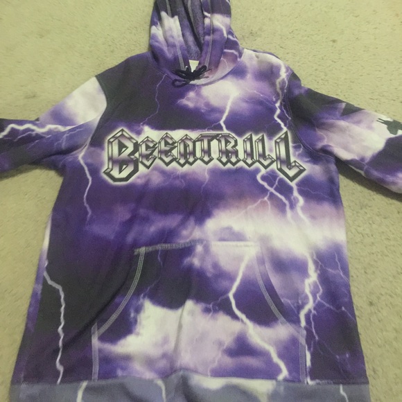 Been Trill Sports Mall Ratz Mens White Fleece Pullover Hoodie Sweatshirt NEW NWT