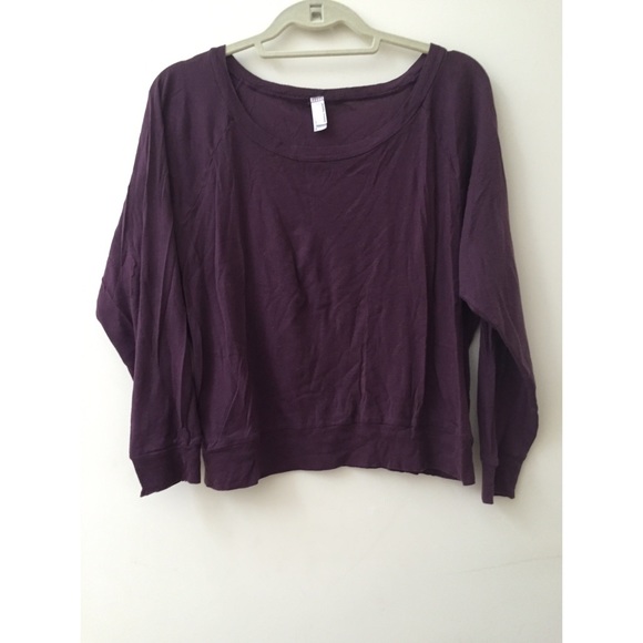 Dark Purple American Apparel Long Sleeve