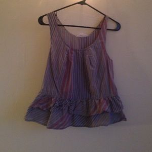 Anthropologie striped linen top