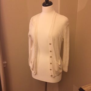 Cream, light weight Cardigan.