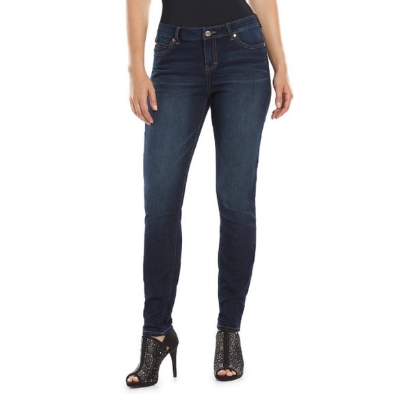 Jennifer Lopez High/Mid Ruse Skinny Jeans