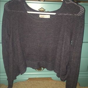 Knitted cropped long sleeve