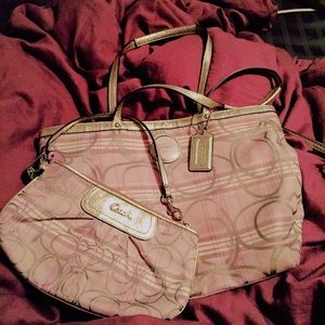 Coach bag & matching wristlet!