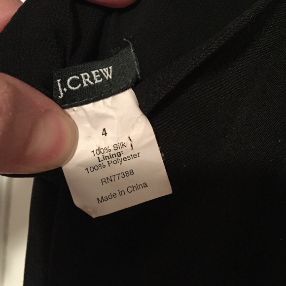 Black JCrew silk dress. Sz 4 - Picture 3 of 3