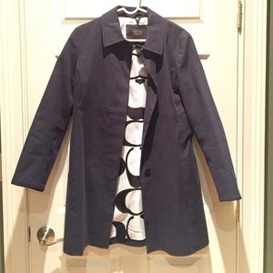 Black COACH Raincoat