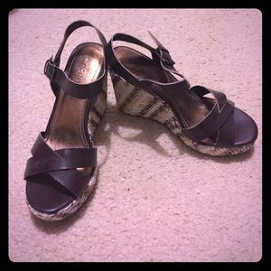 Never Worn Brown Wedges