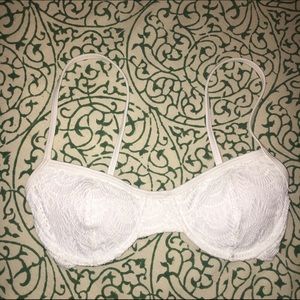 Roxy white bathing suit top