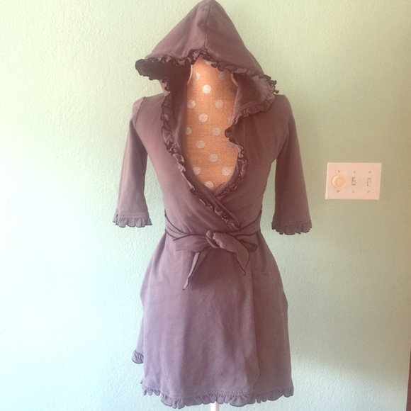 Anthropology sweater wrap dress