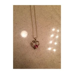 14k heart necklace