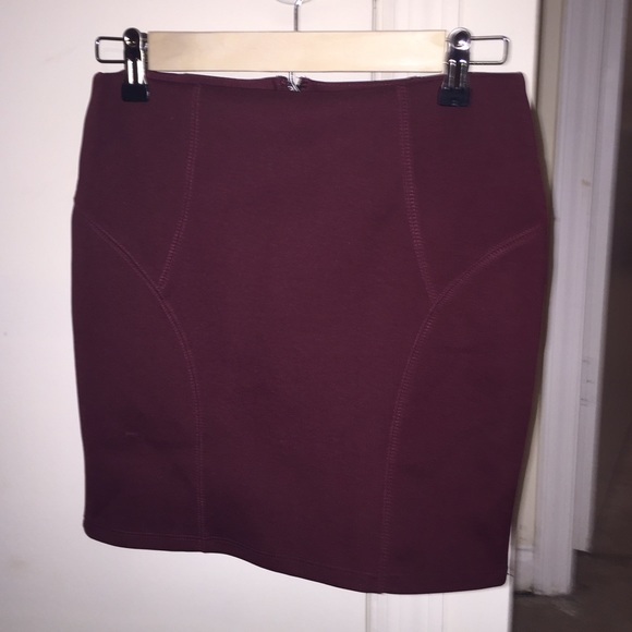 NWT maroon skirt