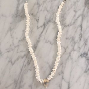 Seashell with real shark tooth necklace