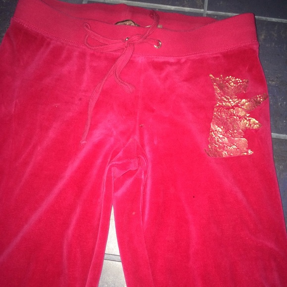 Girls Hot pink Juicy Couture track pants!