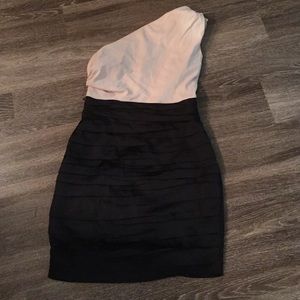 Black/gold cocktail dress