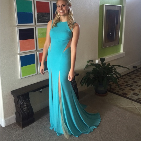 Jovani open back prom dress!