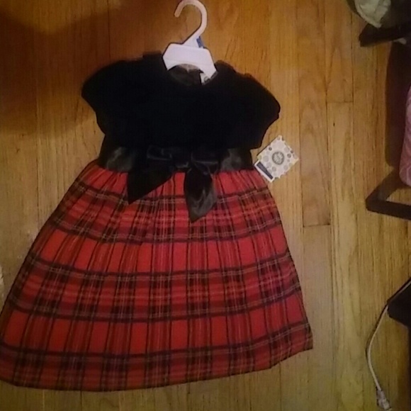 New 24M Black & Red Girl Dress