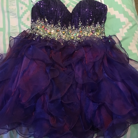 purple homecoming dress - Picture 1 of 3