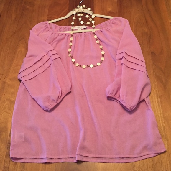 Lilac summer blouse