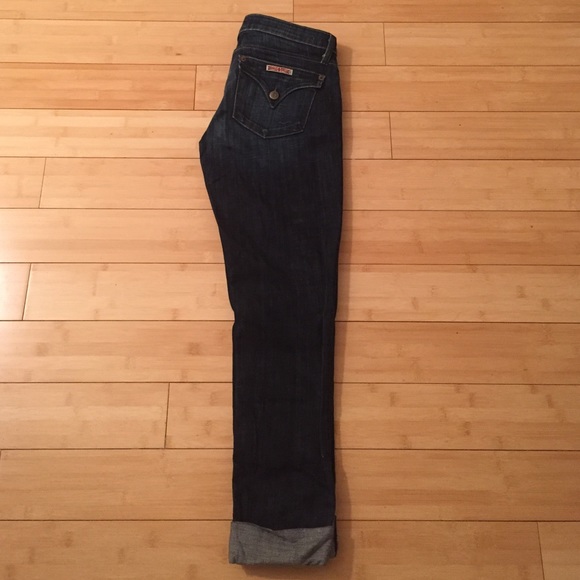 Hudson straight leg cuff jeans