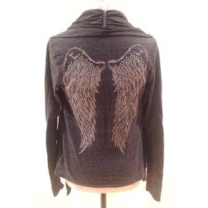 Angel Wing Draped Cardigan