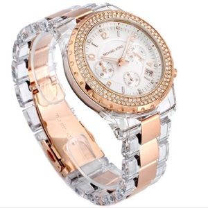 Womens rose gold micheal kors watch