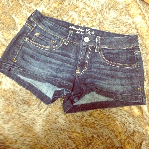 AE Dark Blue Jean Shorts Size 6