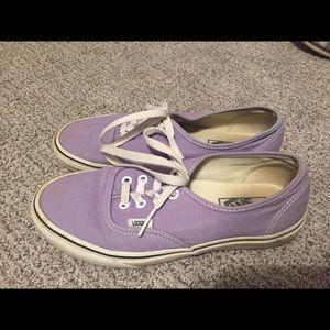 Authentic light purple vans