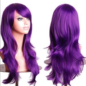 Purple cosplay wig