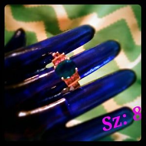 Pink and blue simulated Stone