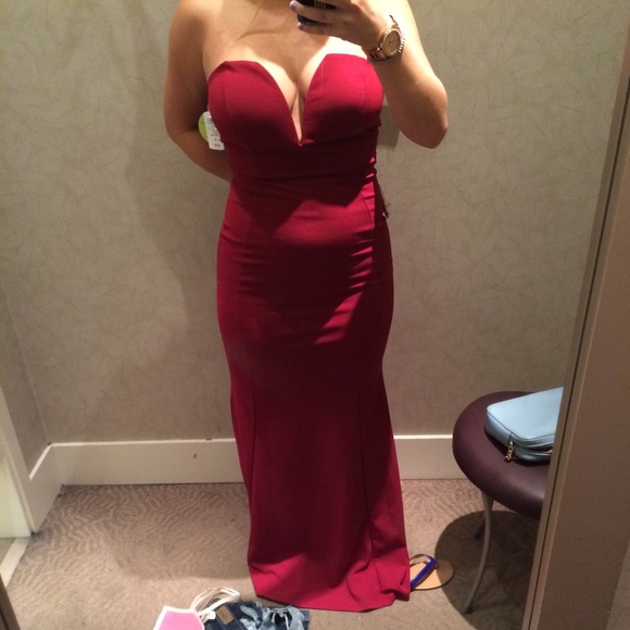 Marroon Prom Dress - Picture 1 of 2