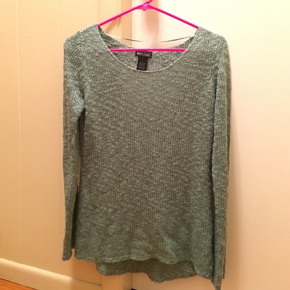 Sea foam green sweater