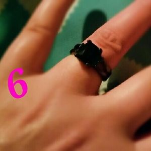 Black simulated Stone