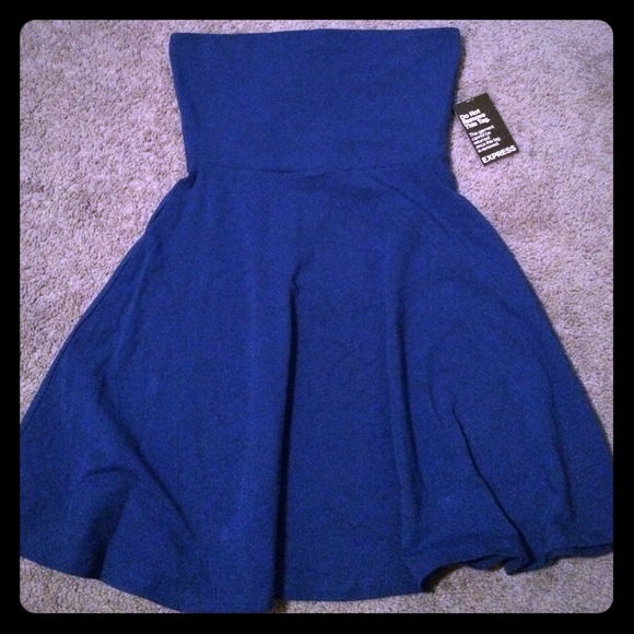 Express Blue tube top dress!! Brand new with tags!