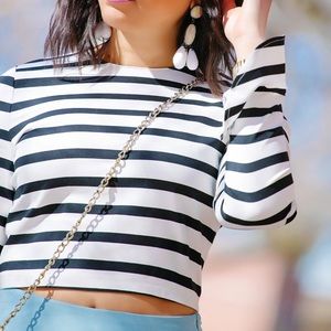 Striped Crop Top