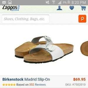 Birkenstock Madrid Sandals in silver.