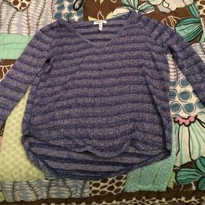 Blue, long sleeved shirt