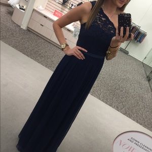 Navy Blue Gown by David's Bridal
