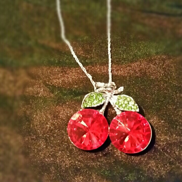 Huge cherry necklace