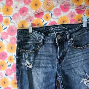 American Eagle Skinny Jeans with Studs