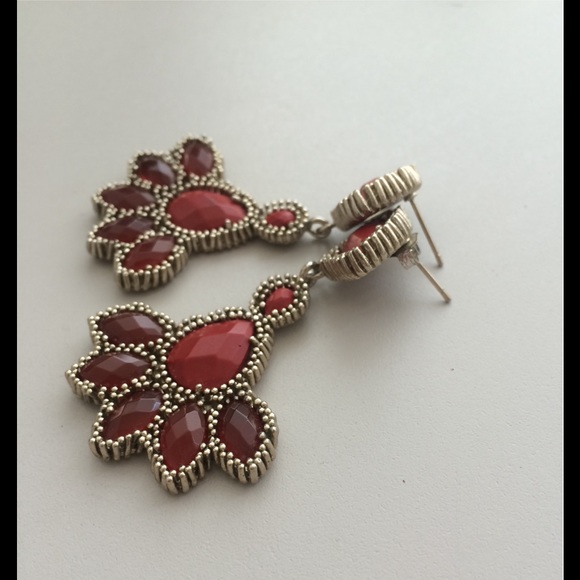 Kendra Scott Red Chandelier Earrings
