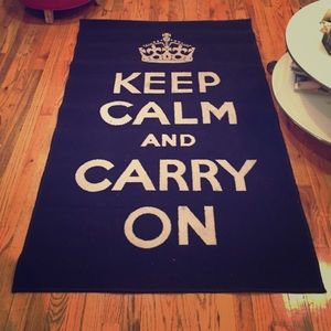Keep calm and carry on rug