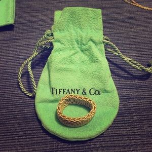 Tiffany silver mesh ring