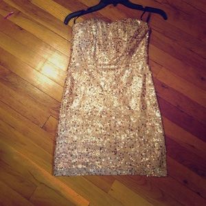 Sequenced pink dress