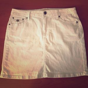 Earl Jean White Denim Skirt