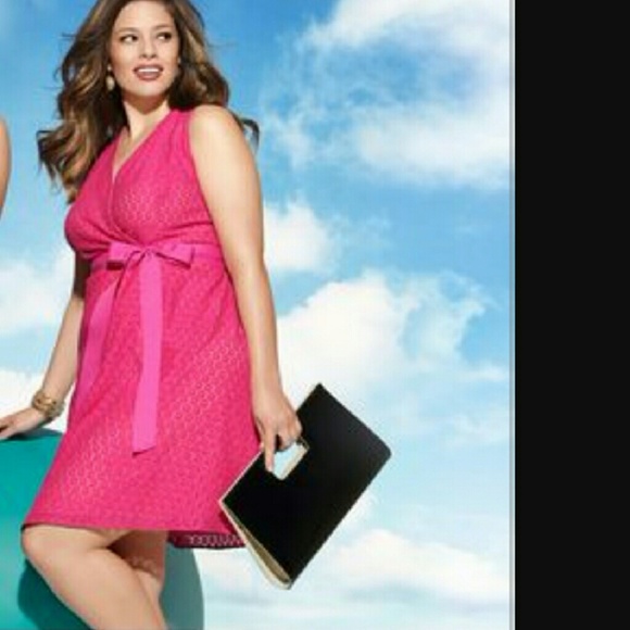 pink dress lane bryant