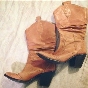 Camel Brown Western Boots