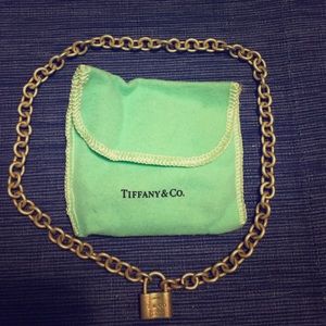 Tiffany silver charm necklace