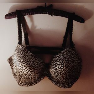 Leopard Print Push-up Bra