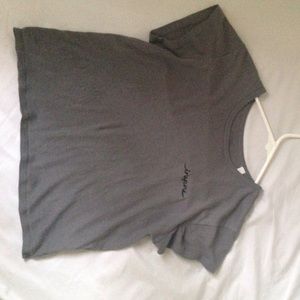 Grey crop top from Pacsun