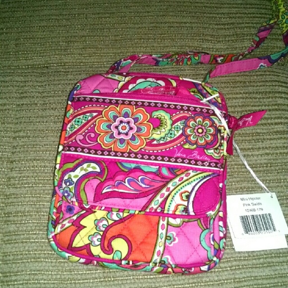 Vera Bradley Hipster pink swirls